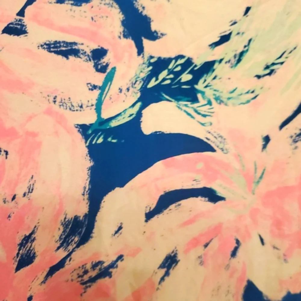 LILLY PULITZER SIZE M Floral Pink and Blue Dress - Picture 4 of 6
